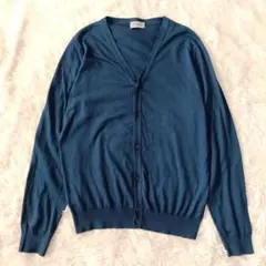 極美品♪ジョンスメドレー 現行 シーアイランドコットンカーディガン ネイビー
