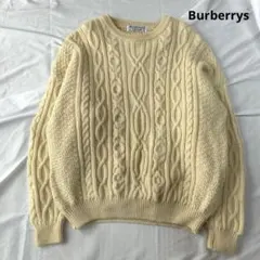Burberrys イングランド製 ケーブルニット セーター XL 90sのサムネイル