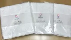 【今治】　しなやか細い糸　　　ホワイトハンドタオル3枚セット