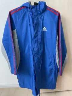 adidas フード付き ベンチコート 青　140