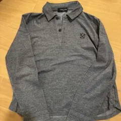COMME CA ISM グレー 長袖ポロシャツ 130A