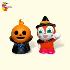 アンパンマン （ハロウィンマン、ドキンちゃん）指人形　ソフビ