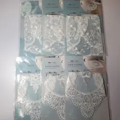 刺繍　レース　クロス　6枚セット