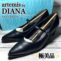 artemisDIANAアルテミスダイアナ黒ストラップパンプス23メリージェーン