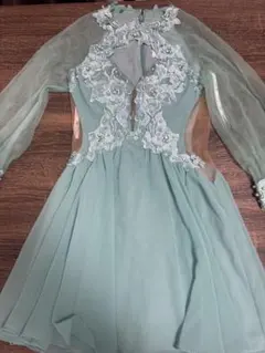 Angel Rミントグリーン刺繍ナイトドレス S