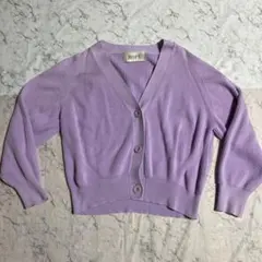 ROPÉ 長袖カーディガン パープルのサムネイル