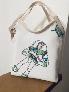 トイストーリー　ヴィンテージシーツ　トートバッグ　ミニ　お散歩バッグ　犬