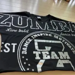 ZUMBA Tシャツ ブラック シルバーロゴのサムネイル