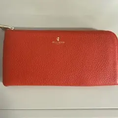 オレンジ レザー 長財布　PELLE BORSAのサムネイル
