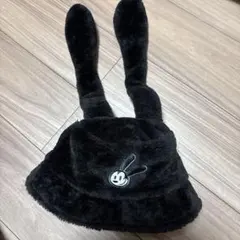 ディズニーリゾート　オズワルド　帽子　キャップ　冬　ふわふわ　もこもこ