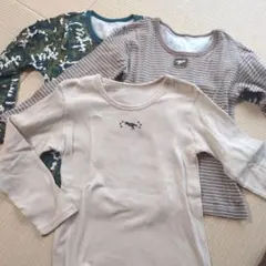 130cm長袖肌着3枚セット