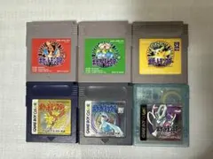 ポケットモンスター　GB GBCソフト　6本