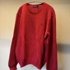 Polo Ralph Lauren レッド ニット XL