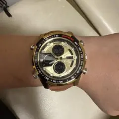 Tachymeter ゴールド ブラック 腕時計 動作確認済み