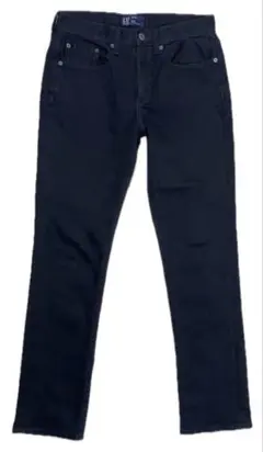美品 GAP 定番 ブラックデニム スリム 28/30実74/74 色落ほぼなし