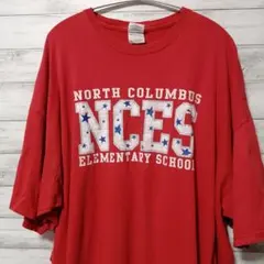 GILDAN　Tシャツ　2XL　スクール　USA古着