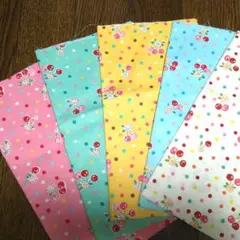 YUWA 30'sCollection 松山敦子さんチェリーとドット柄5色セット