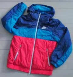 NIKE✪フルジップフーディ 裏フリース 中綿ジャケット マルチカラー Ｓ