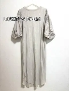 ローリーズファーム フハク切替プリーツワンピース アイボリー