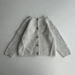 ZARA グレー ニットカーディガン 9-12ヶ月