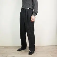 DAKS チェック柄 2タックスラックス ストレートパンツ /IZ106のサムネイル
