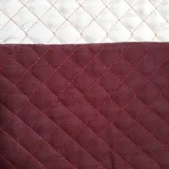 キルティング生地　T/Cブロード　ワインレッド