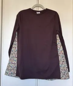 wolf&rita 16Y 異素材 トップス 花柄 キルティング カットソー