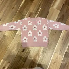 SHEIN 18-24M ピンク花柄セーター