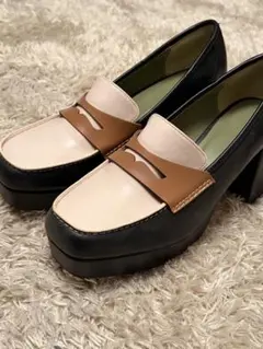 再値下げ❤️ マウジー MOUSSY PLATFORM ローファー ヒール L