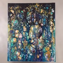 フルイドアート 現代アート 抽象画 アクリル画 ポーリングアート