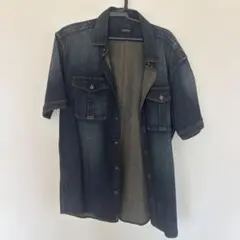 BURBERRY BLACK LABEL ダークデニムシャツ