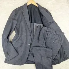 極美品✨GU　洗えるストレッチトラベルスーツ　インディゴ　XL パンツL