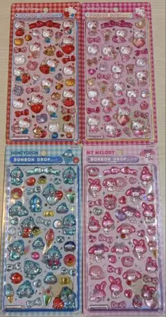 ら*ん様 ボンボンドロップシール サンリオ大 4シートセット 正規品