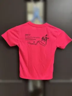 鈴鹿市マラソン 20周年 Tシャツ 140サイズ ピンク