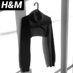 H&M ボレロ風ショートニット(Black)