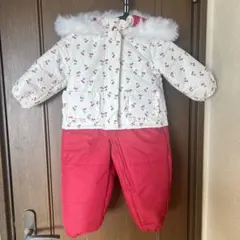 新品未使用　スキーウェア　さくらんぼ　ピンク　90cm