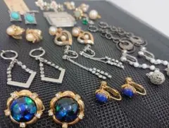 B 両耳ペア イヤリング まとめ売り ターコイズ 天然石推測 ピアスあり