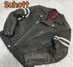 専用出品絶版１１８Schottダブルライダース618の革違いバイカータグ３８ SCHOTT】『118』と『618』の違いとサイズ感、ダブルライダースお勧めの