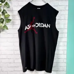 JORDAN Dri-FIT タンクトップ M 黒 デカロゴ ノースリーブのサムネイル