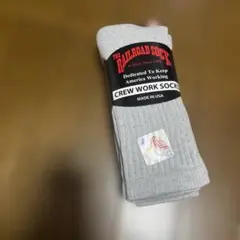 The Railroad Sock Crew Work Socks グレー 3Pのサムネイル
