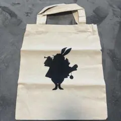 不思議の国のアリス うさぎシルエット エコバッグ