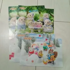 ポストカード　２枚セット　シルバニアファミリー　フレアちゃん　森のお家