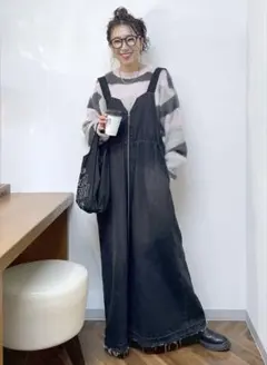 新品　ニコアンド　misayo ジャンパースカート　ブラック 2025年最新】Misayo ジャンスカの人気アイテム - メルカリ