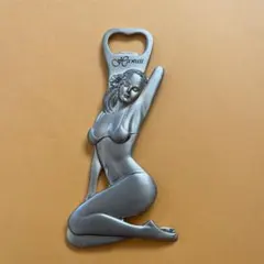 ATSUSHI ビンテージ セクシー ヌード 栓抜き アンティーク オブジェ 置物 ブロンズ裸婦型 栓抜 裸婦 1974 日出子 古稀 (9011)