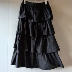 1度のみ 慈雨 センソユニコ 40 黒 ロング フレアスカート - メルカリ