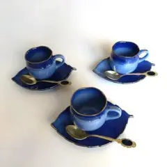 カップ(スプーン付き)&ソーサー3個セット