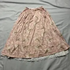 PINKHOUSE ピンクハウス　花柄　ロングスカート　ピンク　マーガレット柄のサムネイル
