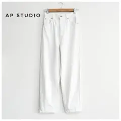 美品 AP STUDIO ホワイトデニム カットオフデニム 34 白 ストレッチのサムネイル