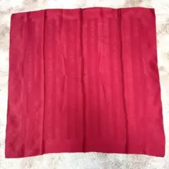 シャネル　シルク　スカーフ　ロゴ　89cm 赤