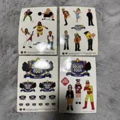 週末セール　Golden Eggs キャラクター イラスト ステッカー4枚セット